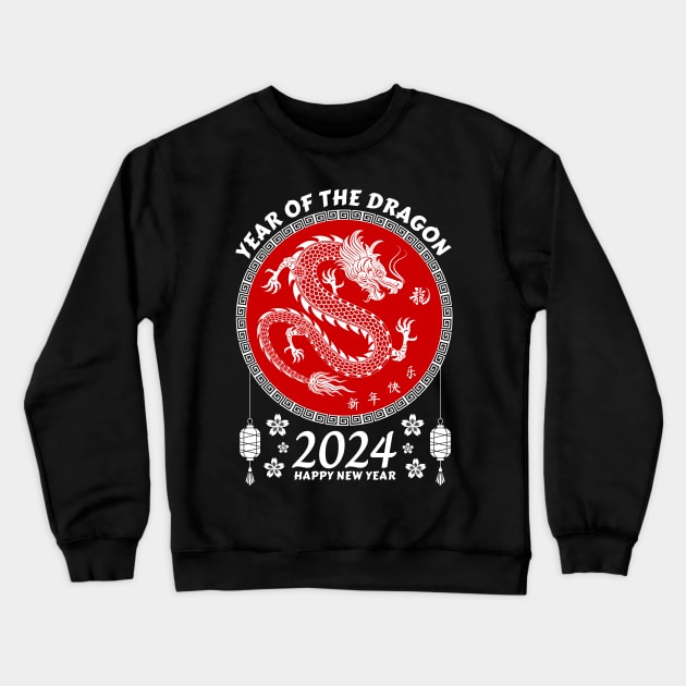 Year Of The Dragon 2024 Lunar Year 2024 Crewneck Sweatshirt by Danemilin